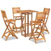 vidaXL Ensemble de bar d'ext&eacute;rieur 5 pcs Bois d'acacia massif