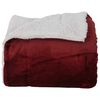 vidaXL Jet&eacute; Rouge Bordeaux 130 x 150 cm Toison