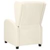 vidaXL Fauteuil inclinable Cr&egrave;me Similicuir