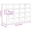 vidaXL Cabinet &agrave; chaussures Blanc 103 x 30 x 67 cm Bois d'ing&eacute;nierie