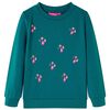 Sweatshirt pour enfants vert fonc&eacute; 104
