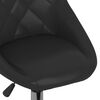vidaXL Chaises &agrave; manger pivotantes lot de 2 noir similicuir
