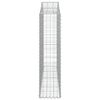 vidaXL Paniers &agrave; gabions arqu&eacute;s 14 pcs 200x30x120/140 cm Fer galvanis&eacute;