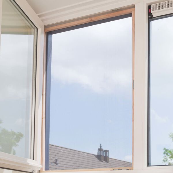 Nature Moustiquaire 1x3 m Fibre de verre Noir