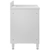 vidaXL Armoire de cuisine commerciale avec &eacute;gouttoir Acier inoxydable