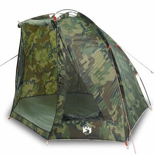 vidaXL Tente de p&ecirc;che camouflage imperm&eacute;able