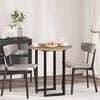 vidaXL Plateau de table ch&ecirc;ne artisanal 70 x 70 x 1,5 cm