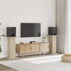 vidaXL Supports de haut-parleurs 2 pcs ch&ecirc;ne sonoma bois d'ing&eacute;nierie