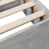 vidaXL Cadre de lit avec tiroirs sans matelas gris b&eacute;ton 100x200 cm