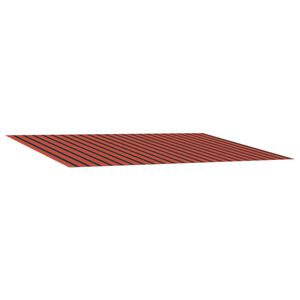 vidaXL Toile de rechange pour auvent orange et marron 500 &times; 350 cm