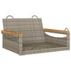 vidaXL Balancelle gris 63x62x40 cm r&eacute;sine tress&eacute;e