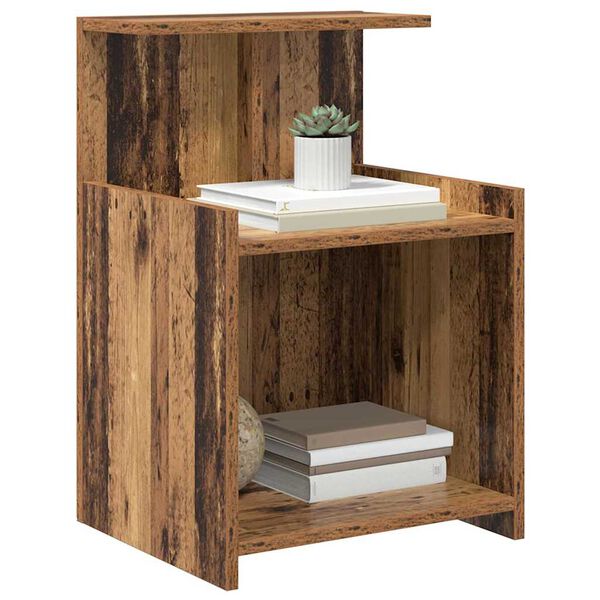 vidaXL Cabinet de chevet 2 pcs Bois ancien 40 x 35 x 60 cm