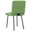 vidaXL Chaises &agrave; manger lot de 4 vert clair velours