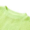 Pull-over tricot&eacute; pour enfants jaune fluo 104