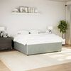vidaXL Cadre de lit sans matelas gris clair 200x200 cm velours
