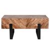 LABEL51 Table basse Float 90x60x40 cm bois/noir