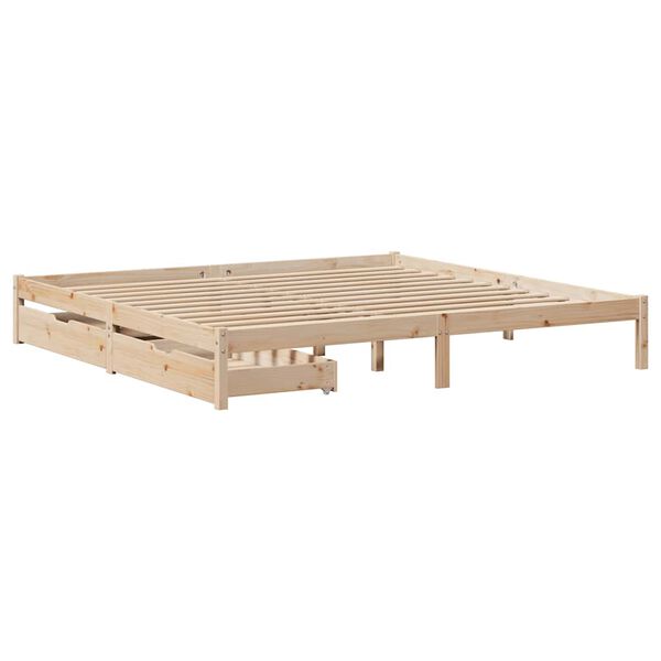 vidaXL Cadre de lit sans matelas 180x200 cm bois massif de pin