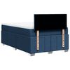 vidaXL Sommier &agrave; lattes de lit avec matelas bleu 120x190 cm tissu