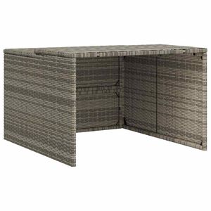 vidaXL Garage pour robot tondeuse gris 86x90x52/57 cm r&eacute;sine tress&eacute;e