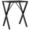 vidaXL Pieds de table &agrave; manger cadre en X 50x40x73 cm acier