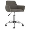 vidaXL Chaises pivotantes &agrave; manger lot de 4 Gris fonc&eacute; Velours