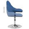 vidaXL Chaises pivotantes &agrave; manger lot de 4 Bleu Velours