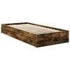 vidaXL Lit de Rangement Ch&ecirc;ne fum&eacute; 90 x 200 cm Bois d'ing&eacute;nierie