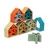 d&euml;na Ensemble de jouets en silicone Enfants et maisons Nature 12 pcs