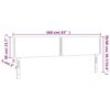 vidaXL T&ecirc;te de lit &agrave; LED Gris fonc&eacute; 160x5x78/88 cm Velours