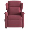 vidaXL Fauteuil inclinable électrique Rouge bordeaux Tissu