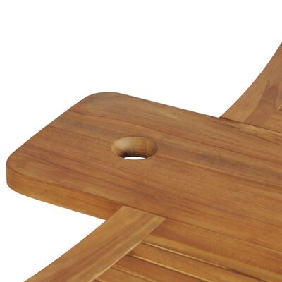 vidaXL Table pliable de bar 155x53x105 cm Bois de teck solide
