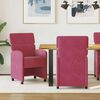 vidaXL Chaises de Salle &agrave; Manger avec Roues 2 pcs Bordeaux Velours