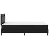 vidaXL Lit &agrave; ressorts avec matelas Noir 120 x 200 cm Simili cuir