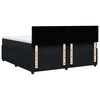 vidaXL Sommier &agrave; lattes de lit et matelas Noir 200x200 cm Velours