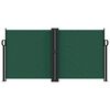 vidaXL Auvent latéral rétractable vert foncé 120x1200 cm