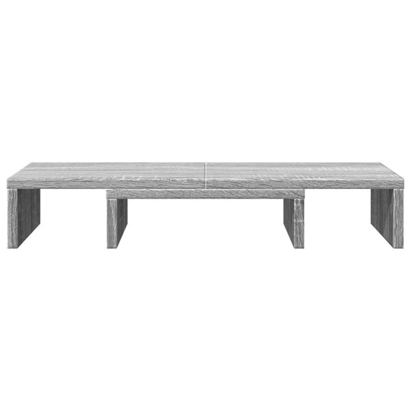 vidaXL Support de moniteur r&eacute;glable sonoma gris bois d'ing&eacute;nierie