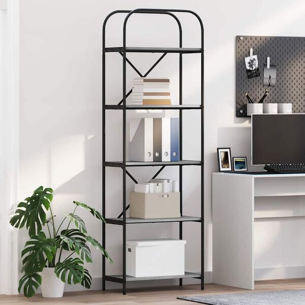 vidaXL &Eacute;tag&egrave;re Gris Sonoma 60 x 30 x 183 cm Bois d'ing&eacute;nierie