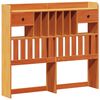 vidaXL Lit biblioth&egrave;que sans matelas cire marron 120x190cm pin massif