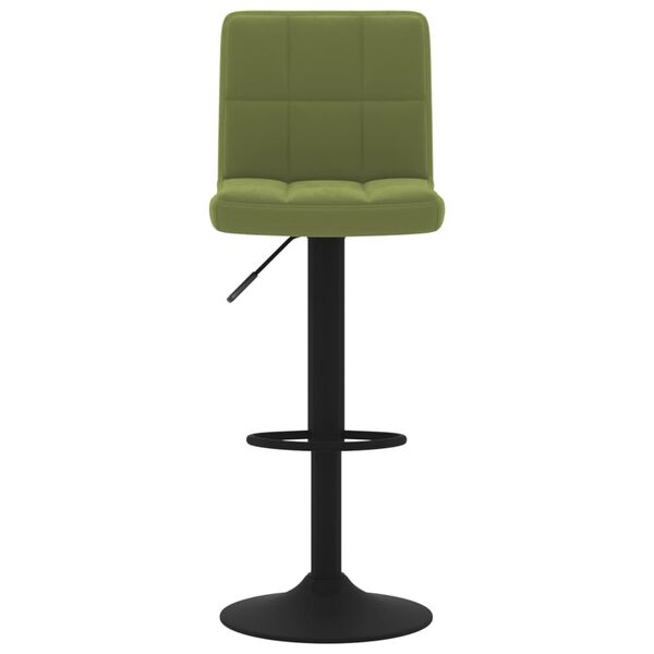 vidaXL Tabouret de bar Vert clair Velours
