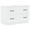 vidaXL Meuble sous Lavabo de Salle de Bain HOORN Blanc 82 x 41 x 56 cm