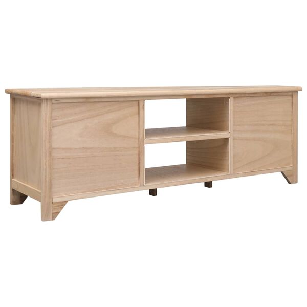 vidaXL Meuble TV 115x30x40 cm Bois de Paulownia