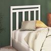 vidaXL T&ecirc;te de lit Blanc 106x4x100 cm Bois massif de pin