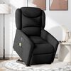 vidaXL Fauteuil inclinable de massage &eacute;lectrique Noir Tissu