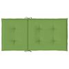 vidaXL Coussins de chaise &agrave; dossier bas lot de 6 vert m&eacute;lang&eacute; tissu