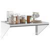 vidaXL &Eacute;tag&egrave;re murale 75x45x31 cm argent&eacute; acier inoxydable