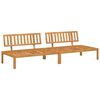 vidaXL Ensemble de Canap&eacute;s Gris 240 x 80 x 69 cm Bois d'Acacia Massif