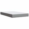 vidaXL Sommier &agrave; lattes de lit et matelas gris clair 120x190 cm tissu