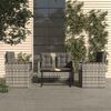 vidaXL Mobilier d'ext&eacute;rieur 4 pcs avec coussins R&eacute;sine tress&eacute;e Gris
