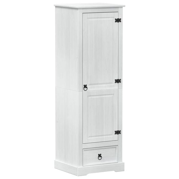 vidaXL Armoires avec tiroir Blanc 55 x 50 x 170 cm Pin massif
