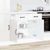 vidaXL Armoire de cuisine Kalmar blanc brillant bois ing&eacute;nierie